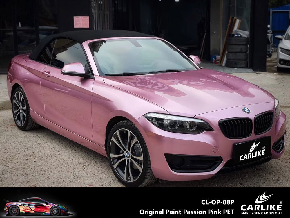 CARLIKE CL-OP-08P Original Paint Passion Pink Vinyl PET Liner - CARLIKE WRAP