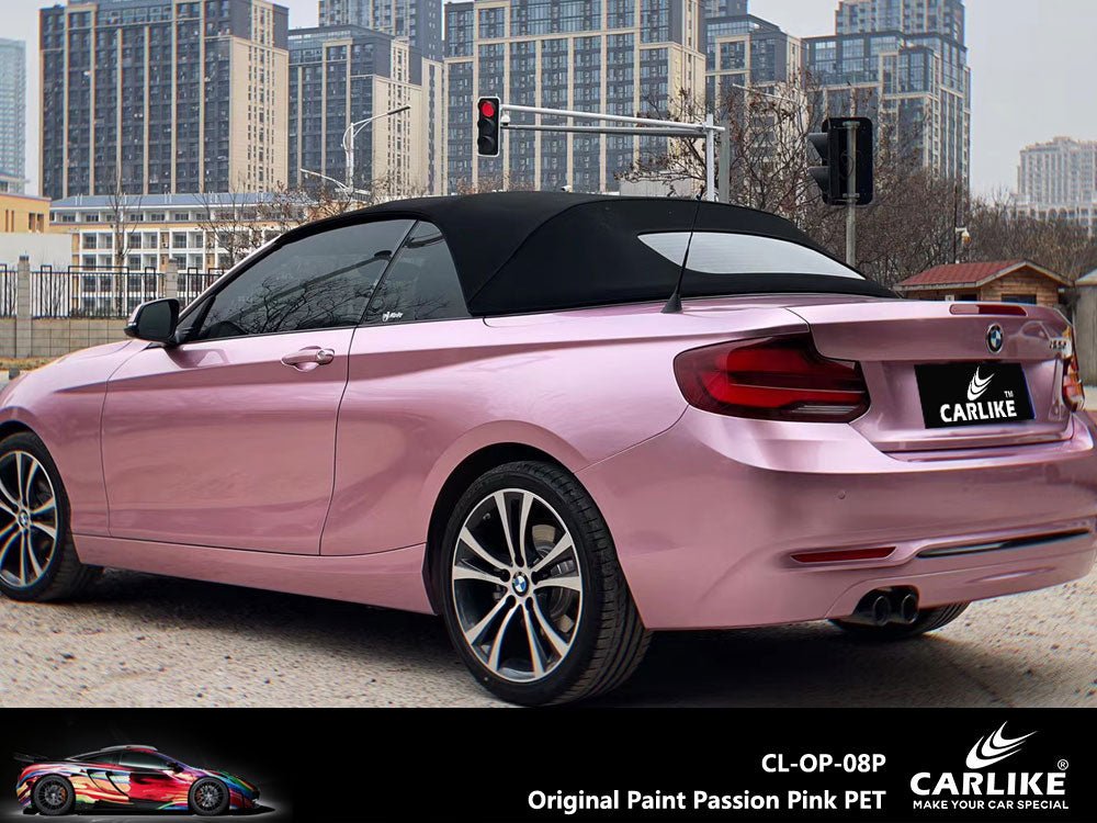 CARLIKE CL-OP-08P Original Paint Passion Pink Vinyl PET Liner - CARLIKE WRAP