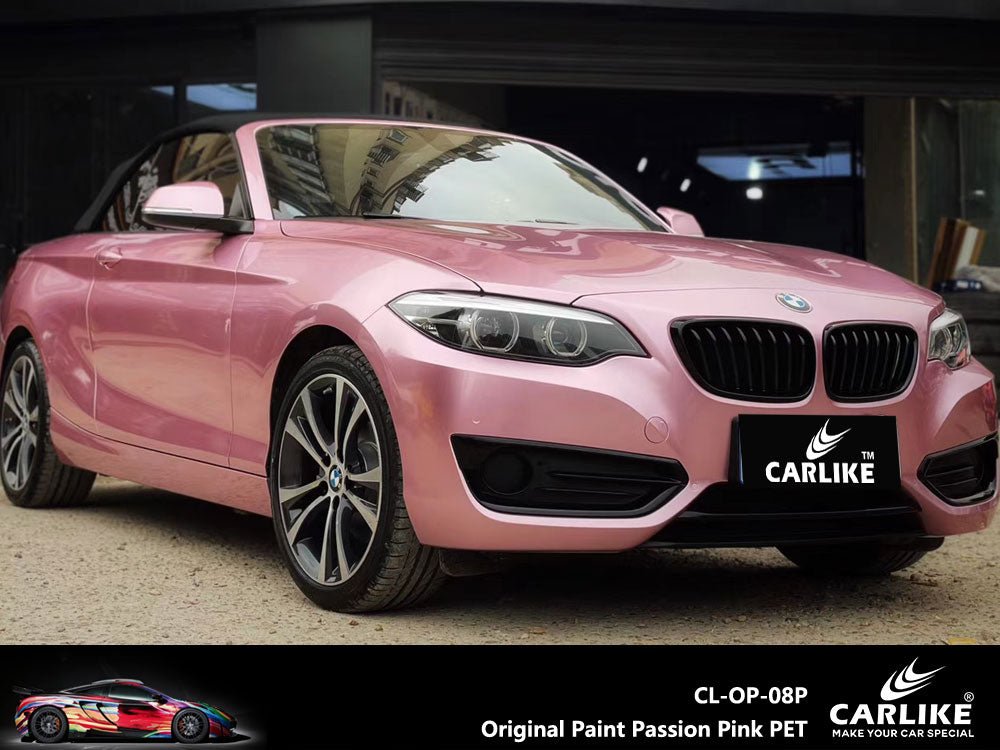 CARLIKE CL-OP-08P Original Paint Passion Pink Vinyl PET Liner - CARLIKE WRAP