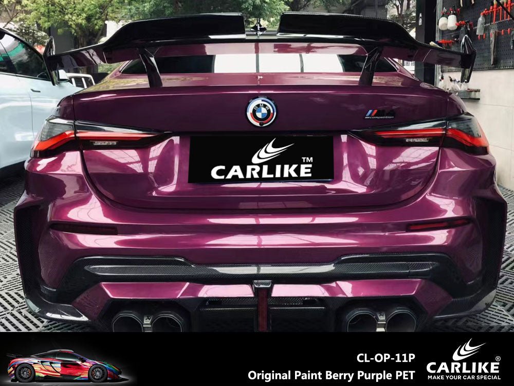 CARLIKE CL-OP-11P Original Paint Berry Purple Vinyl PET Liner - CARLIKE WRAP