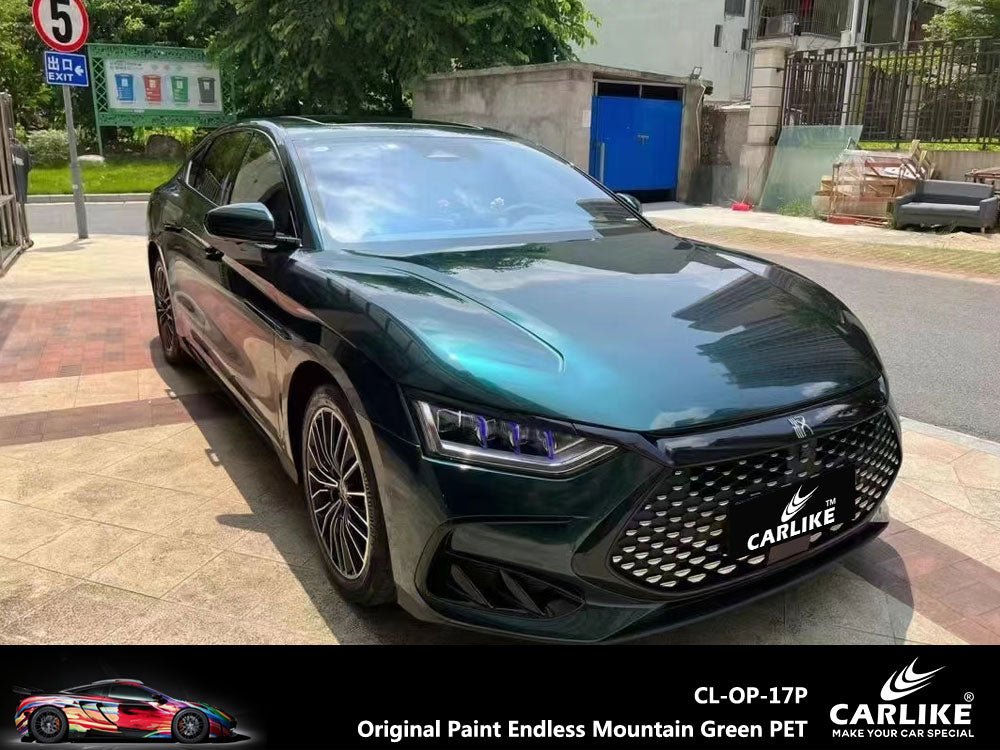 CARLIKE CL-OP-17P Original Paint Endless Mountain Green Vinyl PET Liner - CARLIKE WRAP