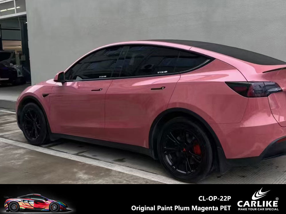 CARLIKE CL-OP-22P Original Paint Plum Magenta Vinyl PET Liner - CARLIKE WRAP