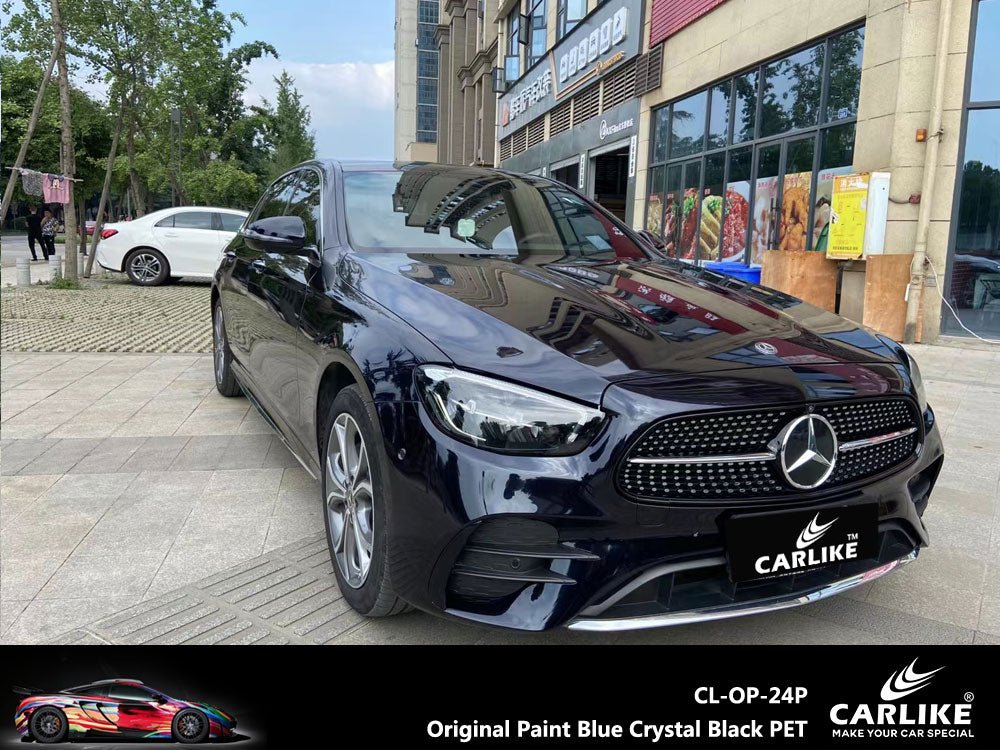 CARLIKE CL-OP-24P Original Paint Blue Crystal Black PET Vinyl PET Liner - CARLIKE WRAP