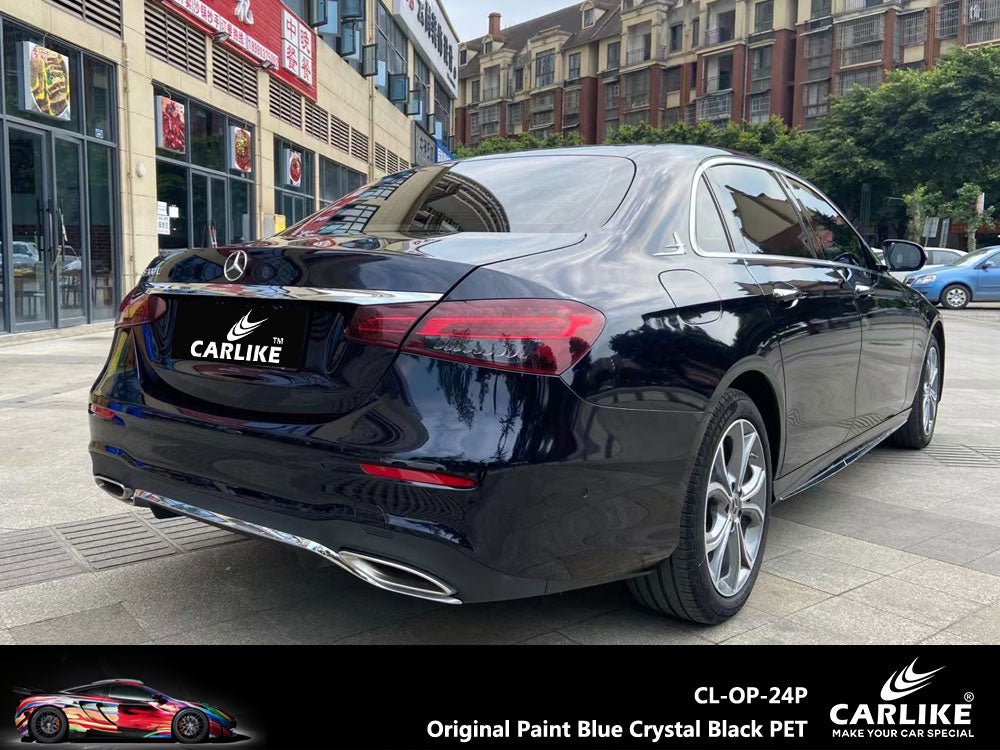 CARLIKE CL-OP-24P Original Paint Blue Crystal Black PET Vinyl PET Liner - CARLIKE WRAP