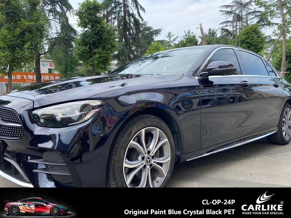 CARLIKE CL-OP-24P Original Paint Blue Crystal Black PET Vinyl PET Liner - CARLIKE WRAP