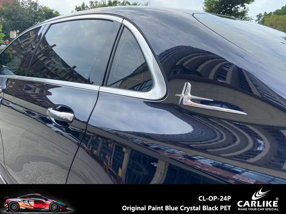 CARLIKE CL-OP-24P Original Paint Blue Crystal Black PET Vinyl PET Liner - CARLIKE WRAP