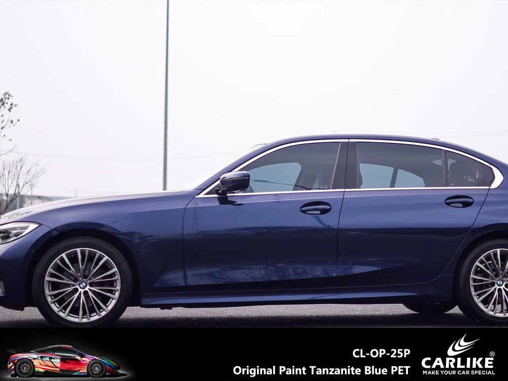 CARLIKE CL-OP-25P Original Paint Tanzanite Blue Vinyl PET Liner - CARLIKE WRAP
