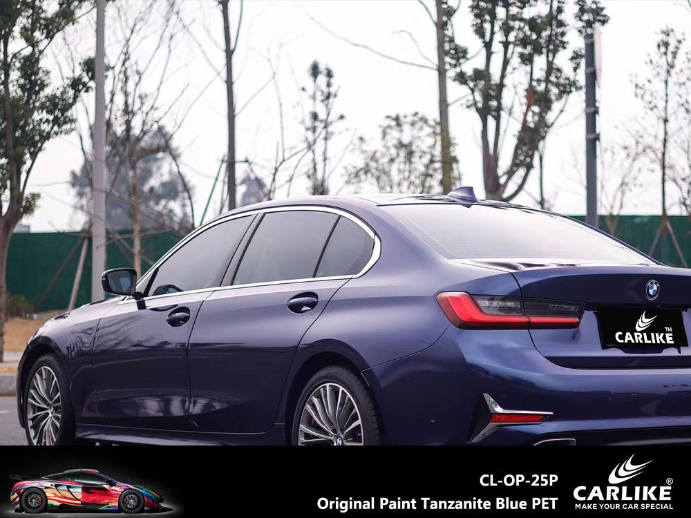 CARLIKE CL-OP-25P Original Paint Tanzanite Blue Vinyl PET Liner - CARLIKE WRAP