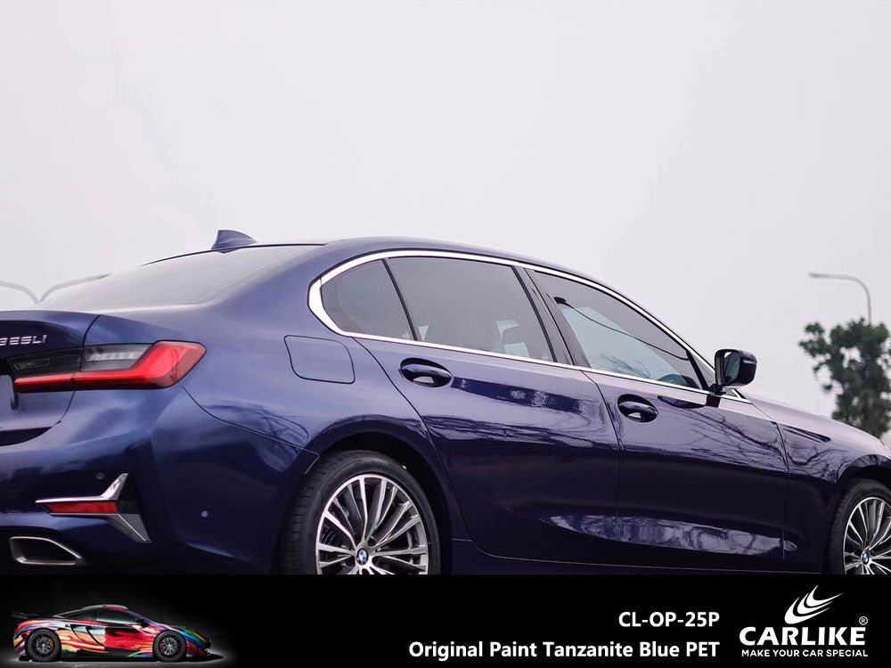 CARLIKE CL-OP-25P Original Paint Tanzanite Blue Vinyl PET Liner - CARLIKE WRAP