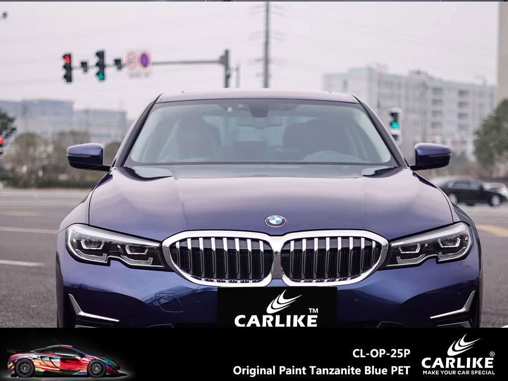 CARLIKE CL-OP-25P Original Paint Tanzanite Blue Vinyl PET Liner - CARLIKE WRAP