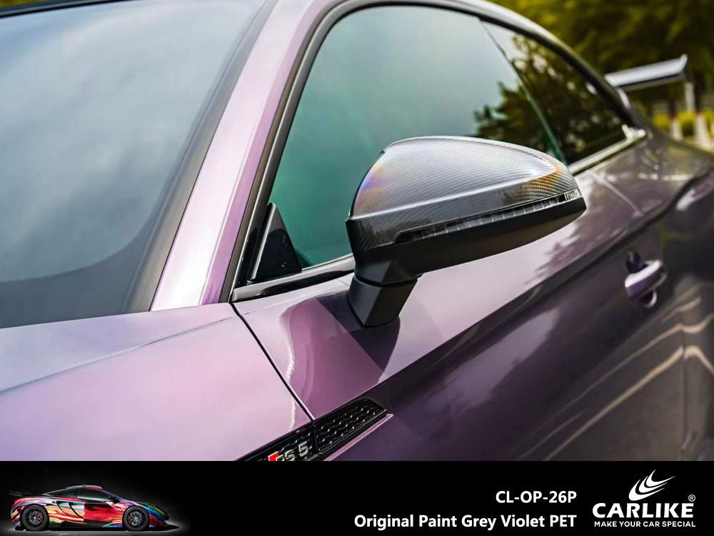 CARLIKE CL-OP-26P Original Paint Grey Violet Vinyl PET Liner - CARLIKE WRAP