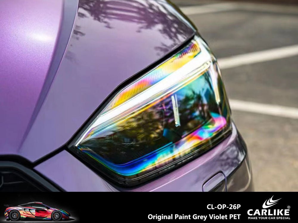 CARLIKE CL-OP-26P Original Paint Grey Violet Vinyl PET Liner - CARLIKE WRAP