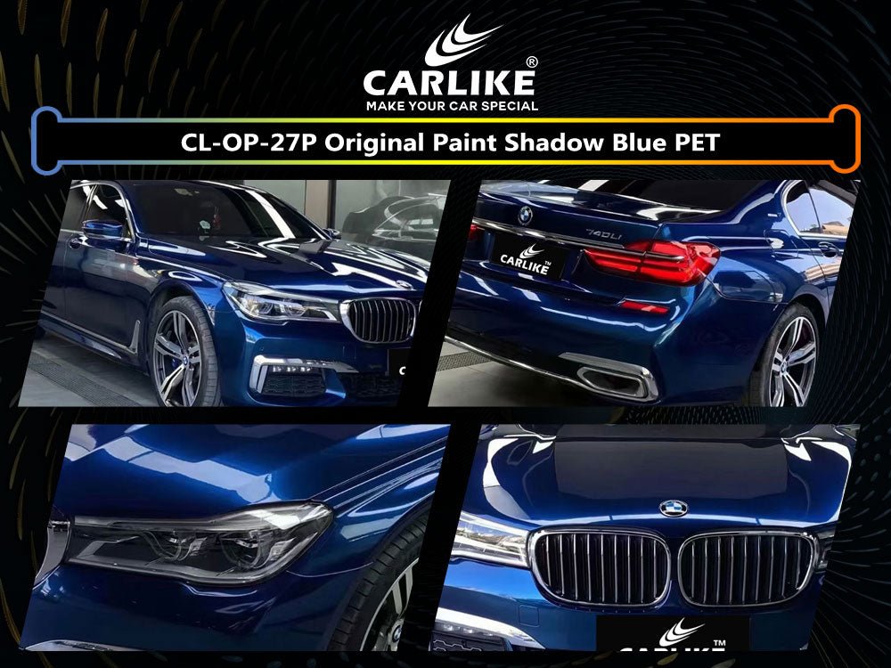 CARLIKE CL-OP-27P Original Paint Shadow Blue Vinyl PET Liner - CARLIKE WRAP