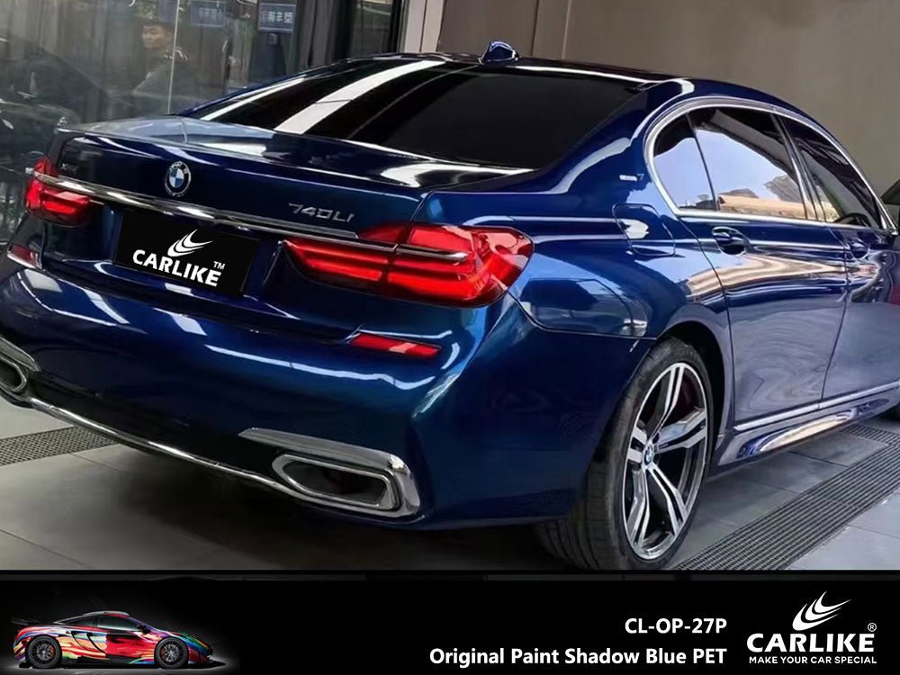 CARLIKE CL-OP-27P Original Paint Shadow Blue Vinyl PET Liner - CARLIKE WRAP