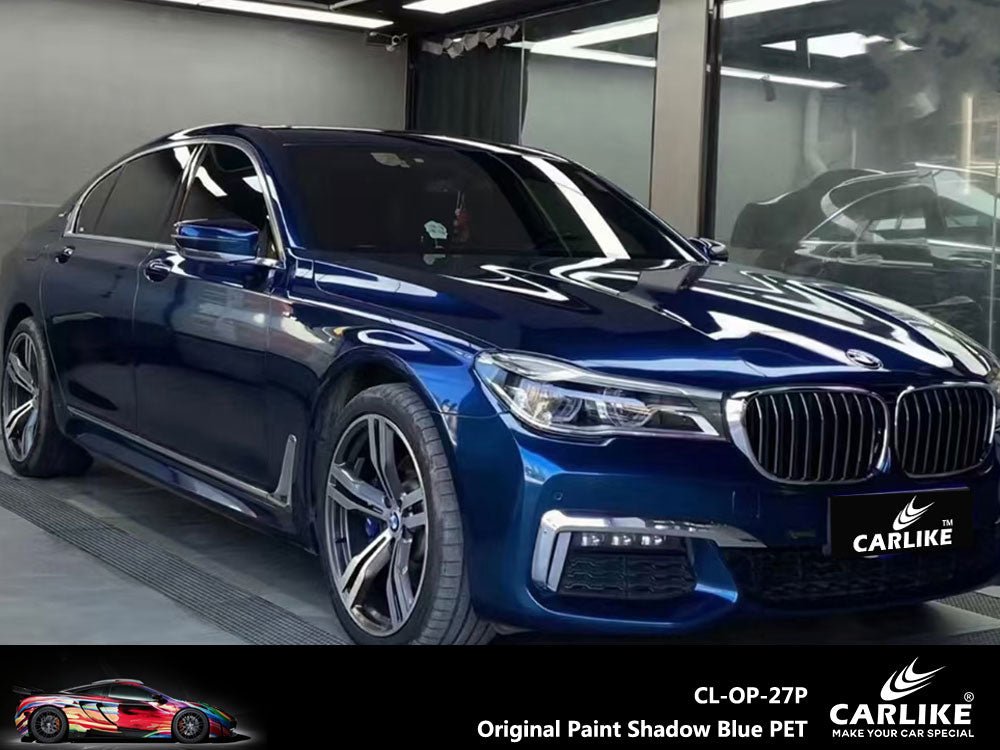 CARLIKE CL-OP-27P Original Paint Shadow Blue Vinyl PET Liner - CARLIKE WRAP