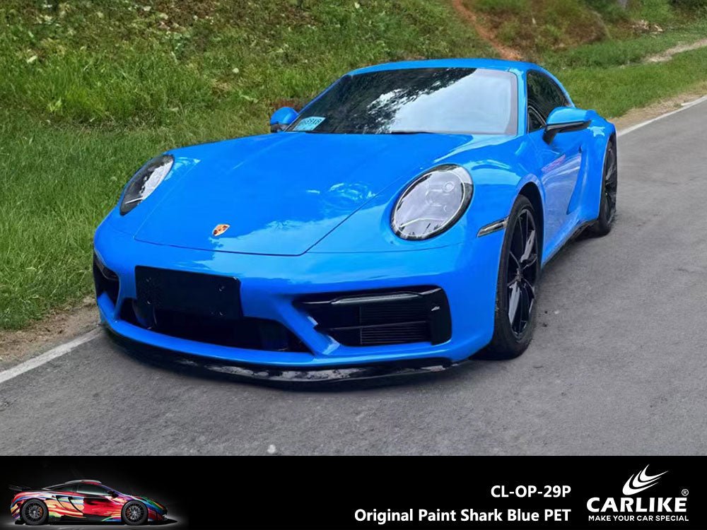 CARLIKE CL-OP-29P Original Paint Shark Blue Vinyl PET Liner - CARLIKE WRAP