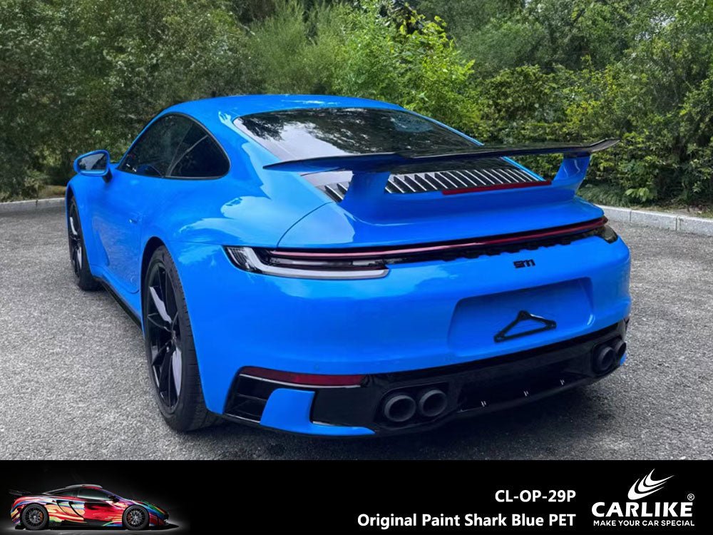 CARLIKE CL-OP-29P Original Paint Shark Blue Vinyl PET Liner - CARLIKE WRAP