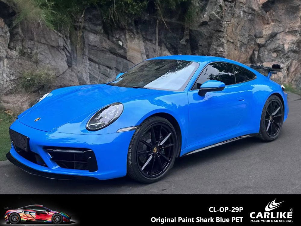 CARLIKE CL-OP-29P Original Paint Shark Blue Vinyl PET Liner - CARLIKE WRAP