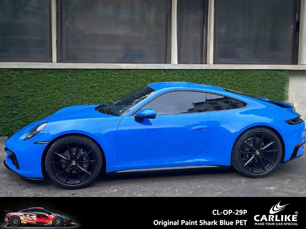 CARLIKE CL-OP-29P Original Paint Shark Blue Vinyl PET Liner - CARLIKE WRAP