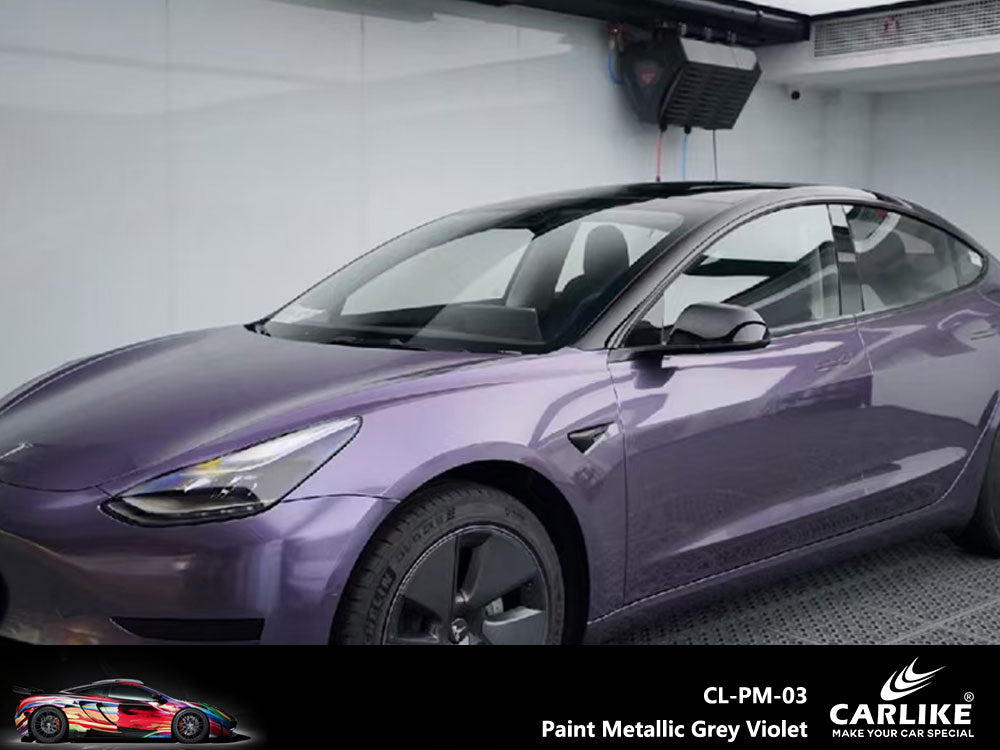 CARLIKE CL-PM-03 Paint Metallic Grey Violet Vinyl - CARLIKE WRAP