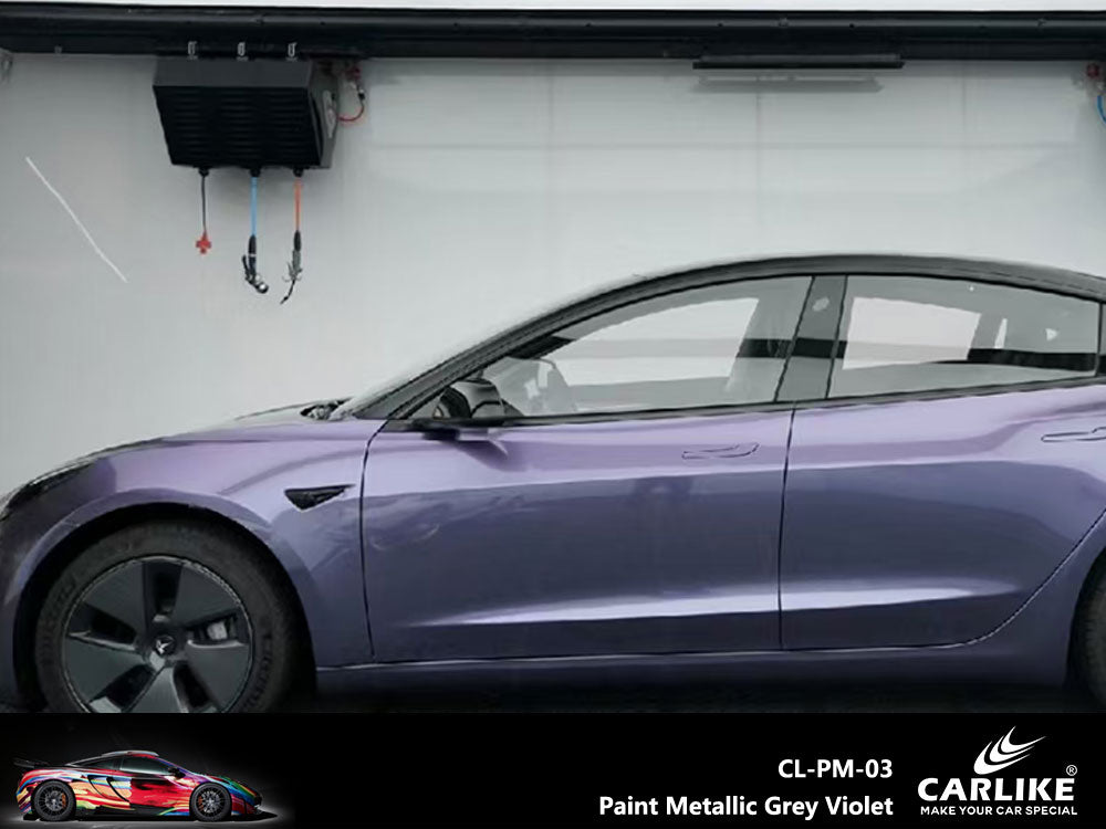CARLIKE CL-PM-03 Paint Metallic Grey Violet Vinyl - CARLIKE WRAP