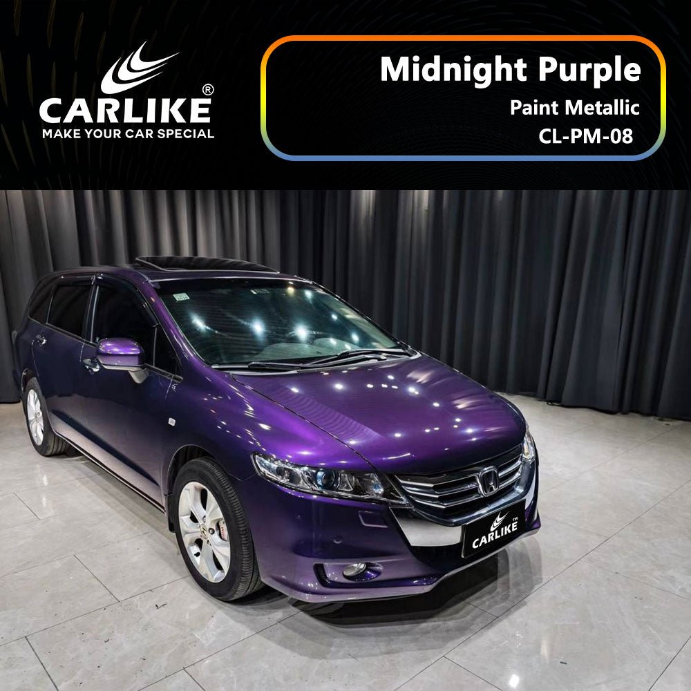 CARLIKE CL-PM-08 Paint Metallic Midnight Purple Vinyl - CARLIKE WRAP