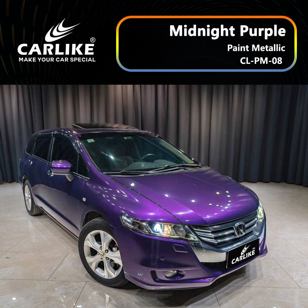 CARLIKE CL-PM-08 Paint Metallic Midnight Purple Vinyl - CARLIKE WRAP