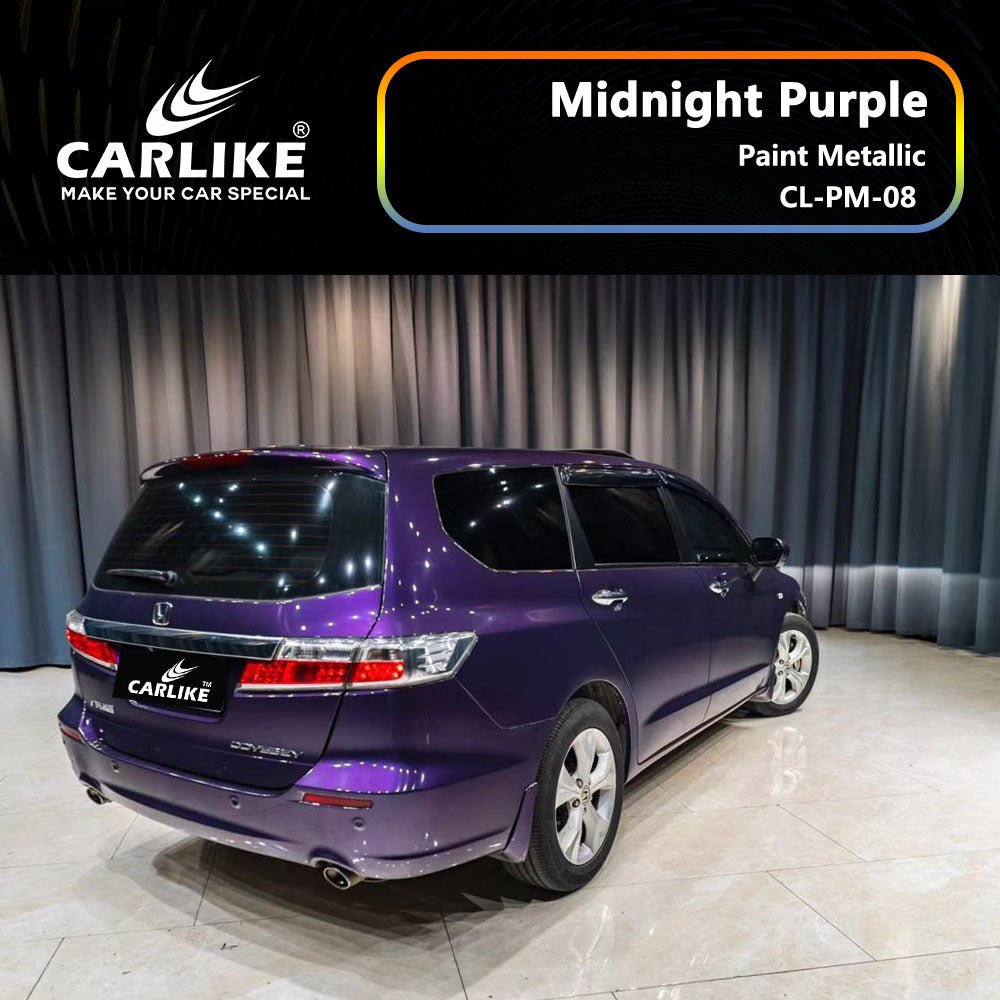 CARLIKE CL-PM-08 Paint Metallic Midnight Purple Vinyl - CARLIKE WRAP