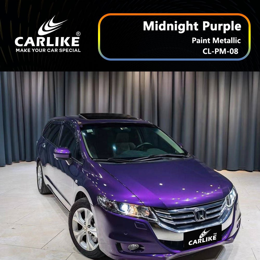 CARLIKE CL-PM-08 Paint Metallic Midnight Purple Vinyl - CARLIKE WRAP