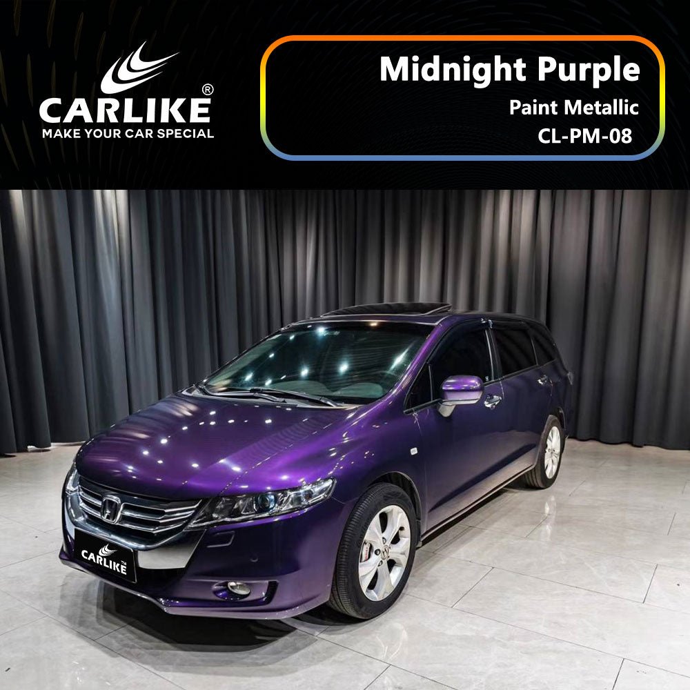 CARLIKE CL-PM-08 Paint Metallic Midnight Purple Vinyl - CARLIKE WRAP