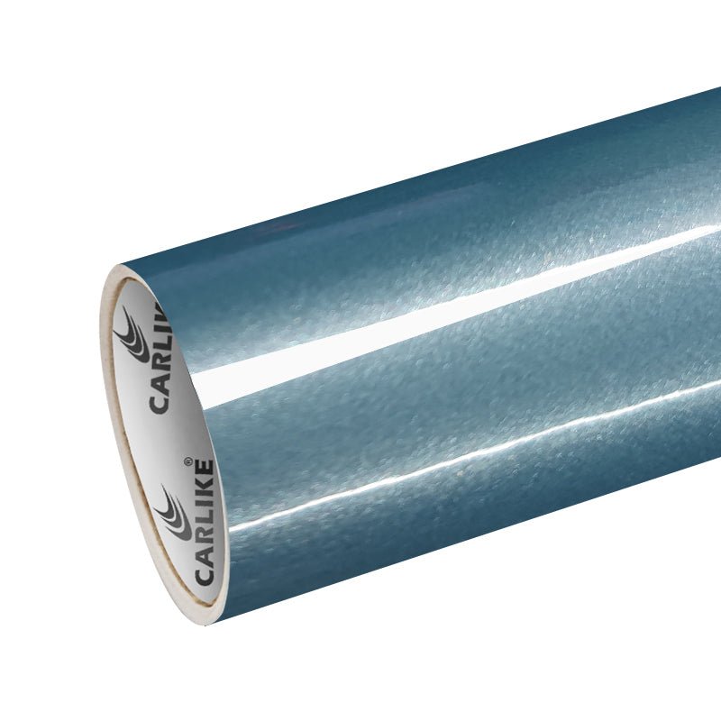 CARLIKE CL-PM-09P Paint Metallic Ice Crystal Blue Vinyl PET Liner - CARLIKE WRAP