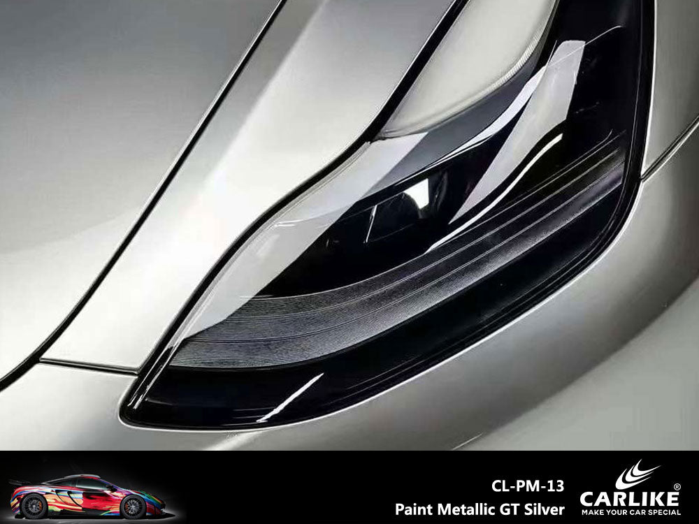CARLIKE CL-PM-13 Paint Metallic GT Silver Vinyl - CARLIKE WRAP