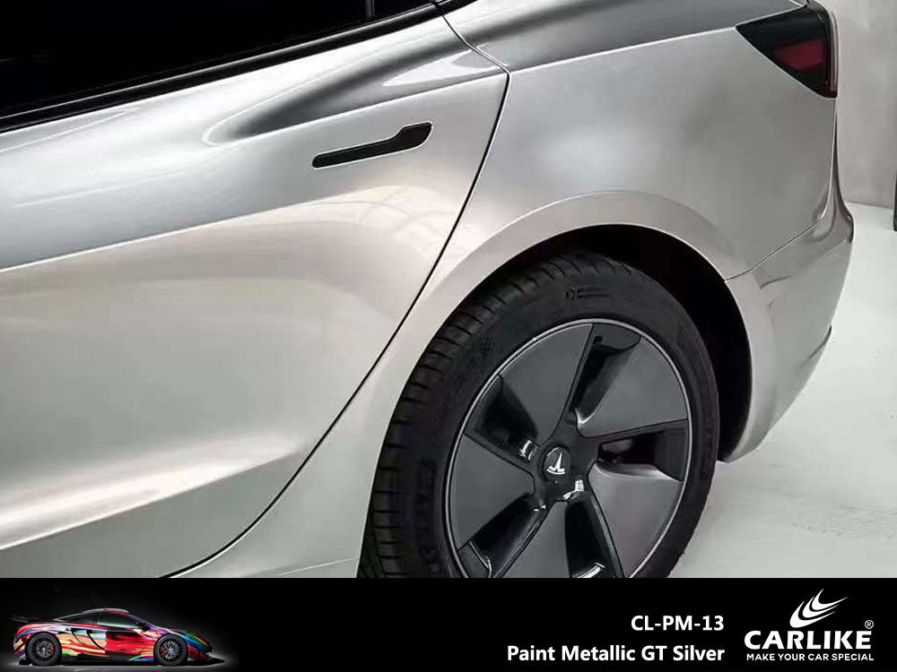 CARLIKE CL-PM-13 Paint Metallic GT Silver Vinyl - CARLIKE WRAP