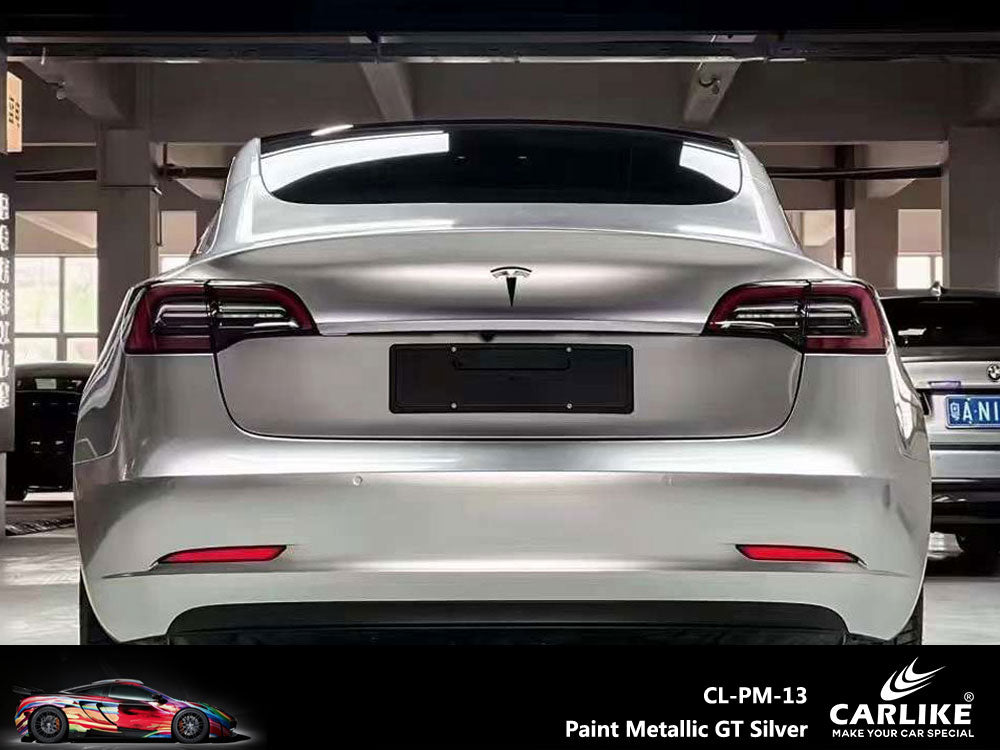 CARLIKE CL-PM-13 Paint Metallic GT Silver Vinyl - CARLIKE WRAP