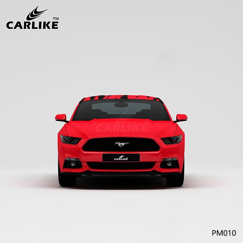 CARLIKE CL-PM010 Red and Black Splash-ink High-precision Printing Customized Car Vinyl Wrap - CARLIKE WRAP