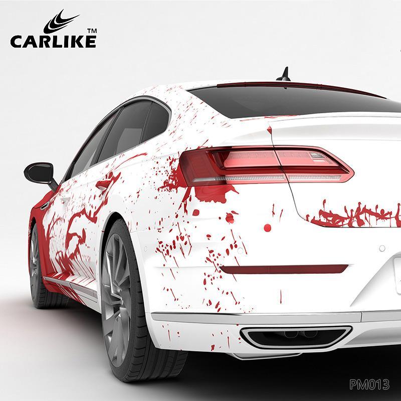CARLIKE CL-PM013 Blood Stained Splash-ink High-precision Printing Customized Car Vinyl Wrap - CARLIKE WRAP