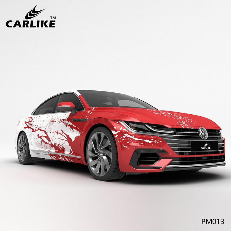 CARLIKE CL-PM013 Blood Stained Splash-ink High-precision Printing Customized Car Vinyl Wrap - CARLIKE WRAP