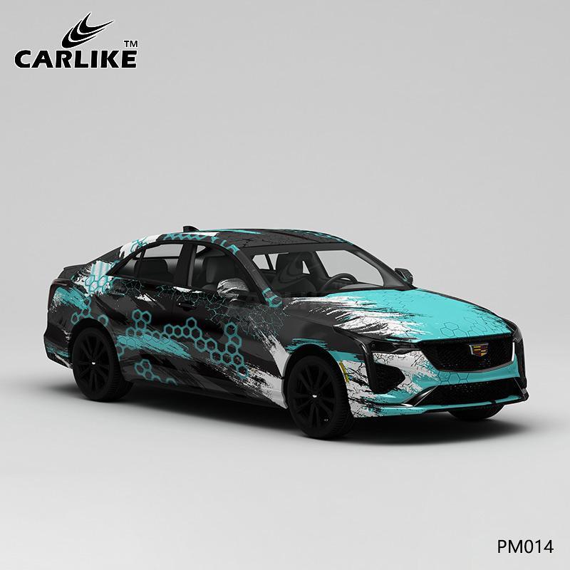 CARLIKE CL-PM014 Distressed Stained Splash-ink High-precision Printing Customized Car Vinyl Wrap - CARLIKE WRAP