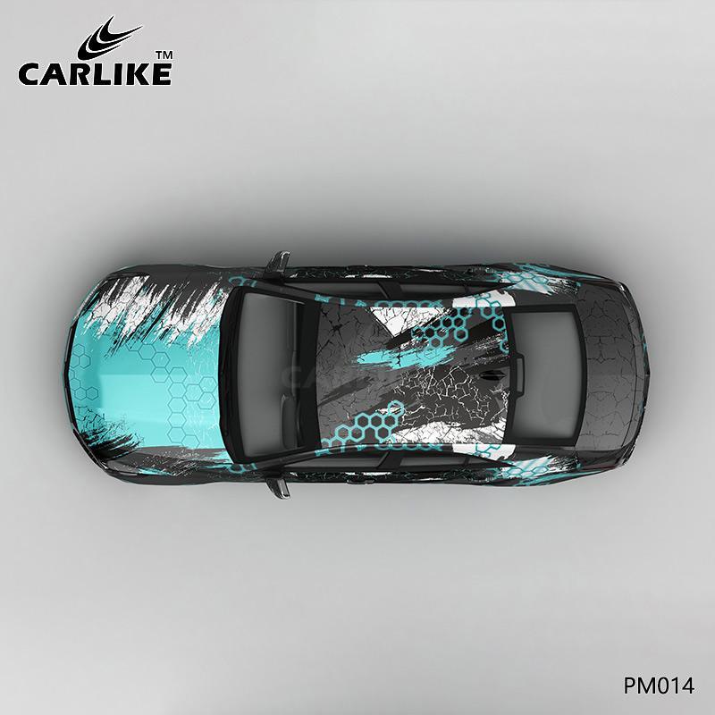 CARLIKE CL-PM014 Distressed Stained Splash-ink High-precision Printing Customized Car Vinyl Wrap - CARLIKE WRAP