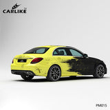 CARLIKE CL-PM015 Black and Yellow Distressed Splash-ink High-precision Printing Customized Car Vinyl Wrap - CARLIKE WRAP