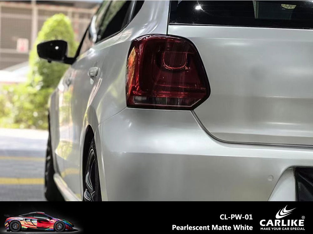 CARLIKE CL-PW-01 Pearlescent Matte White Vinyl - CARLIKE WRAP