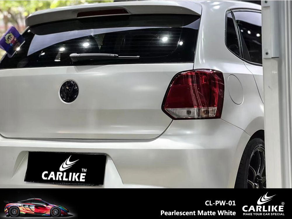CARLIKE CL-PW-01 Pearlescent Matte White Vinyl - CARLIKE WRAP