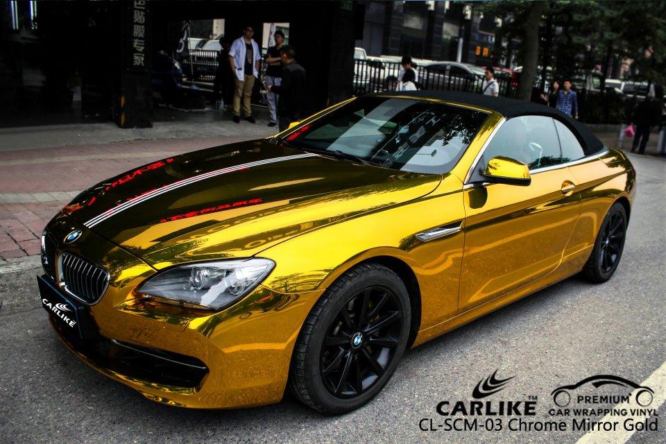 CARLIKE CL-SCM-03 Chrome Mirror Gold Vinyl - CARLIKE WRAP