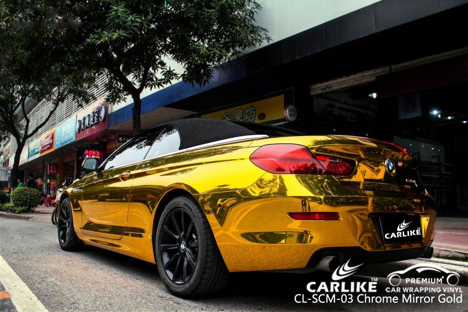 CARLIKE CL-SCM-03 Chrome Mirror Gold Vinyl - CARLIKE WRAP