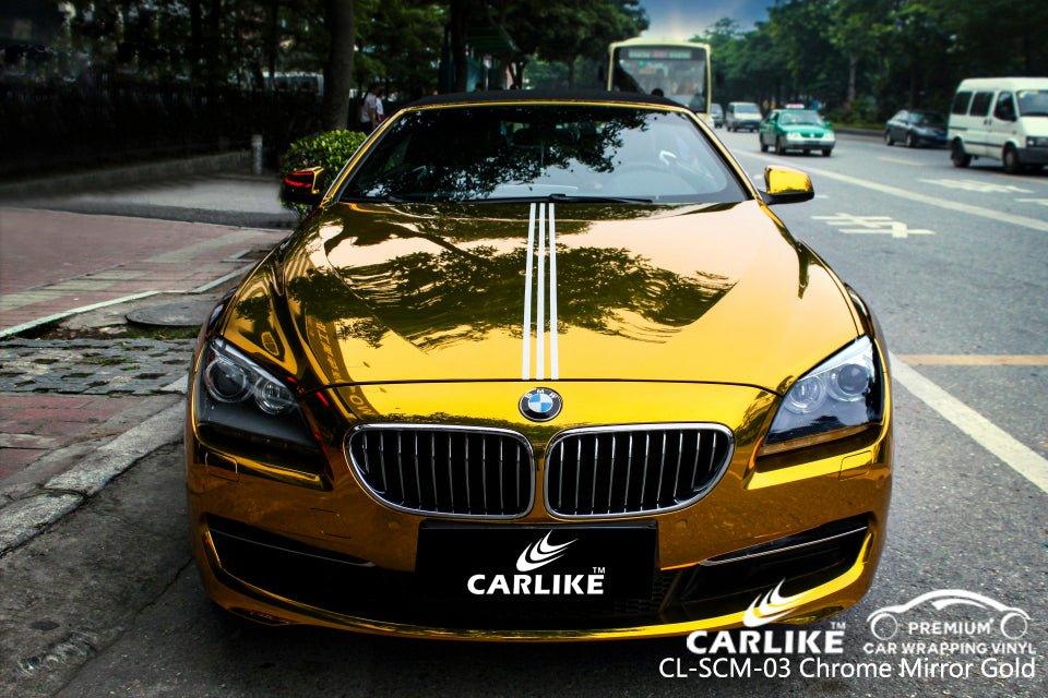 CARLIKE CL-SCM-03 Chrome Mirror Gold Vinyl - CARLIKE WRAP