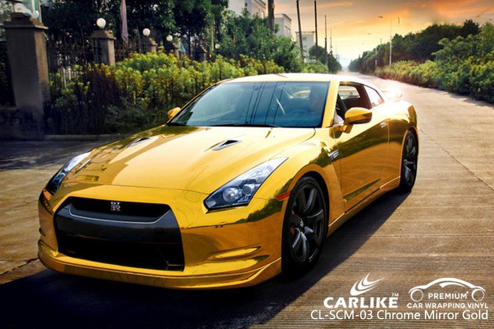 CARLIKE CL-SCM-03 Chrome Mirror Gold Vinyl - CARLIKE WRAP