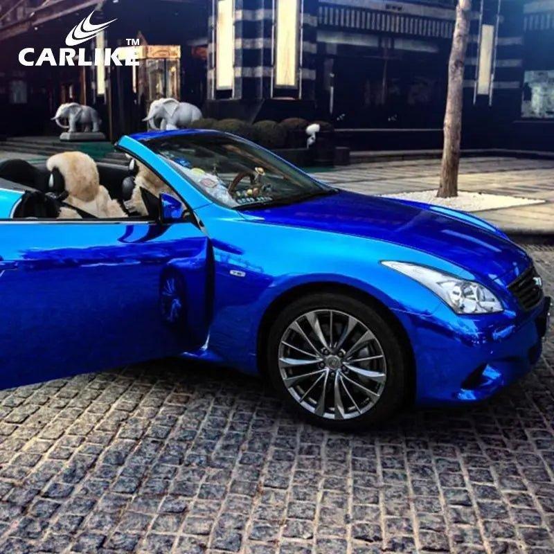 CARLIKE CL-SCM-05 Chrome Mirror Blue Vinyl - CARLIKE WRAP
