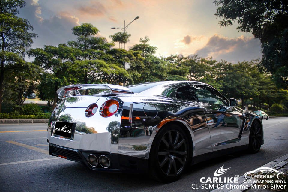 CARLIKE CL-SCM-09 Chrome Mirror Silver Vinyl - CARLIKE WRAP