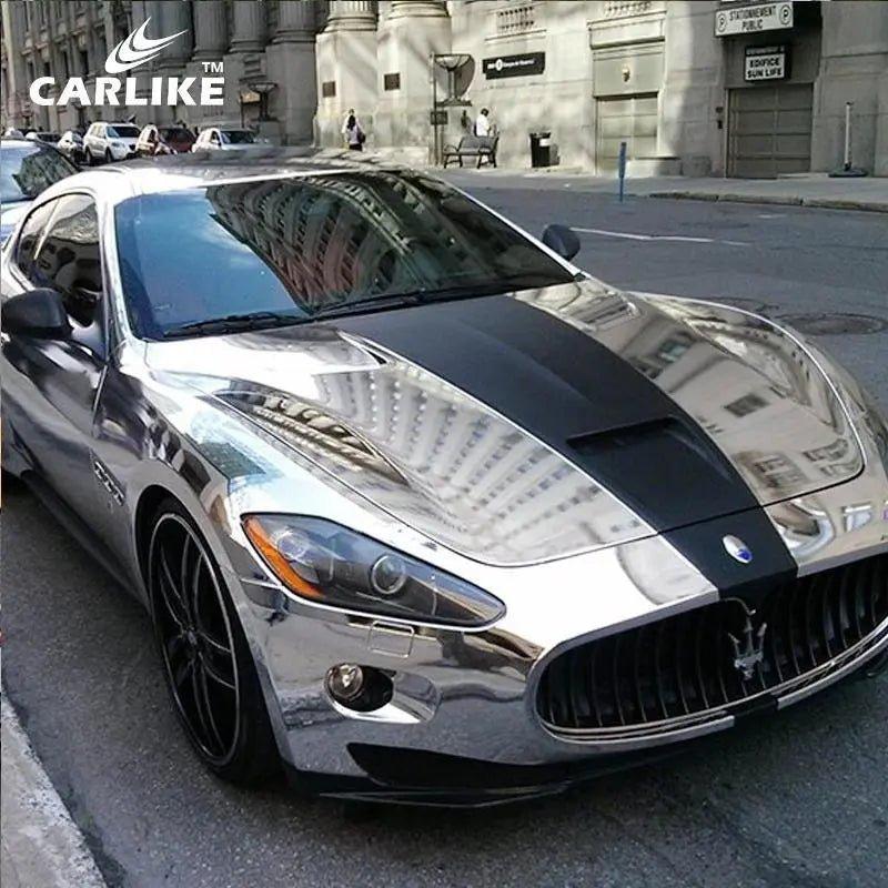CARLIKE CL-SCM-09 Chrome Mirror Silver Vinyl - CARLIKE WRAP