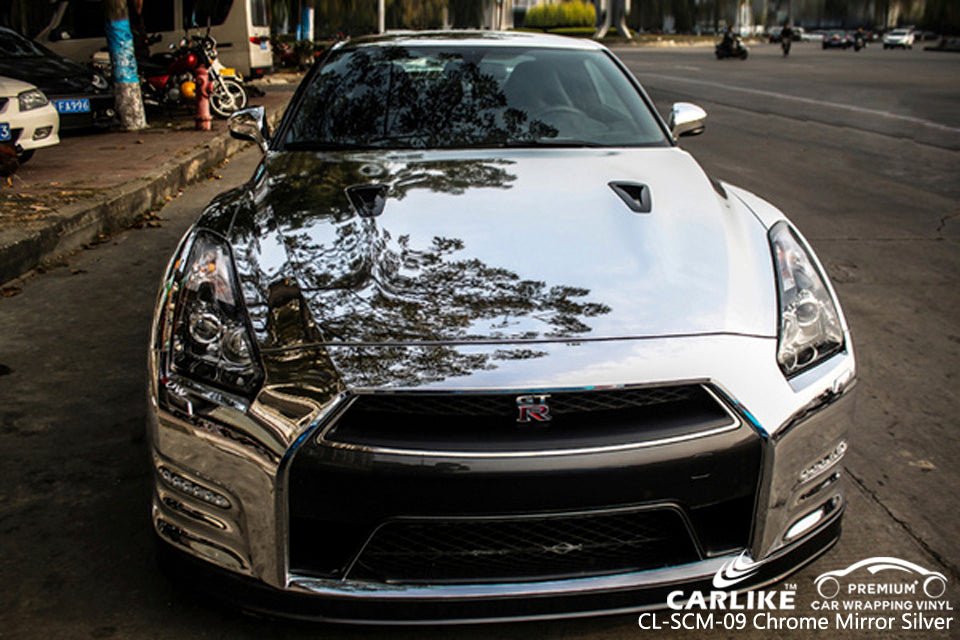 CARLIKE CL-SCM-09 Chrome Mirror Silver Vinyl - CARLIKE WRAP